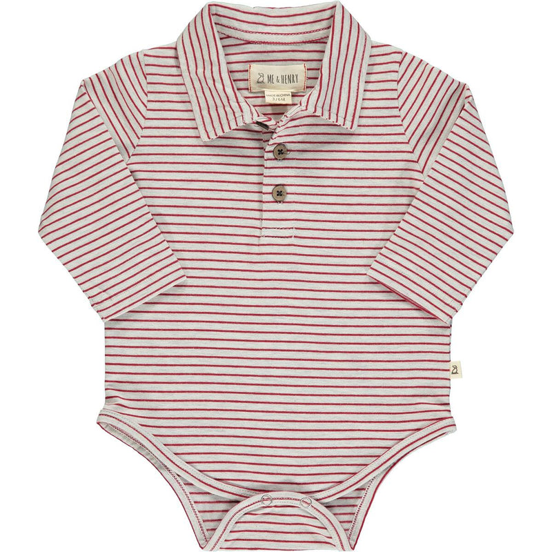 Seymour Polo Onesie - Striped